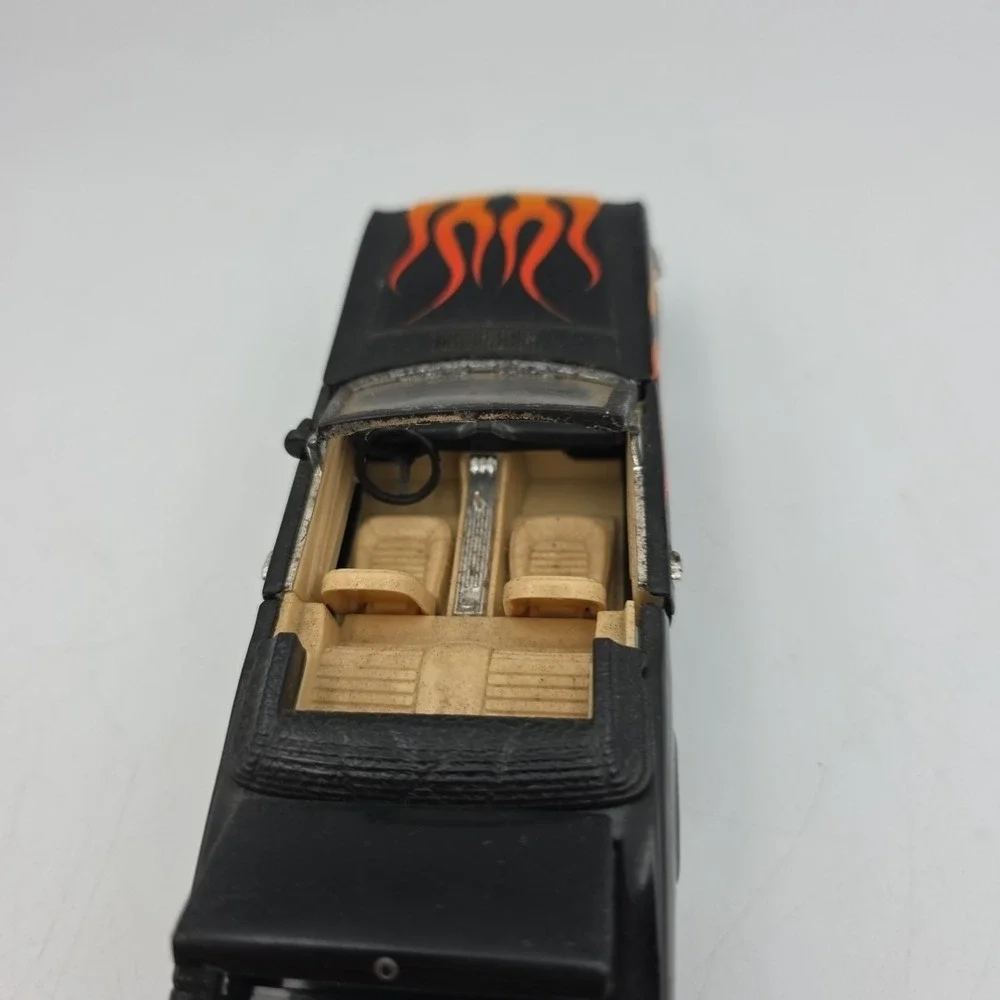 Superior 1965‎ Ford Mustang SS5719 Black With Flames Die Cast Pull Back 6